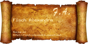 Fisch Alexandra névjegykártya